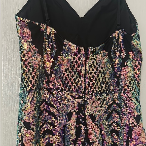 Multicolor Sequin Maxi Dress - Picture 5 of 7